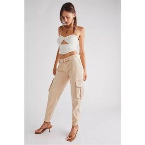 SER.O.YA Liv Cargo Jogger Pant in Sand Dune #149 Tan Size 26